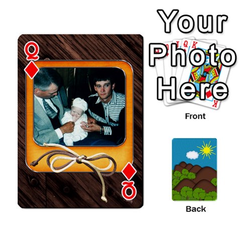 Queen Family Cards By Cassie White Front - DiamondQ