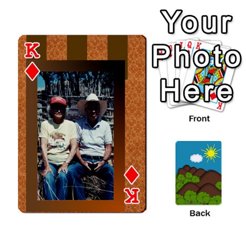 King Family Cards By Cassie White Front - DiamondK