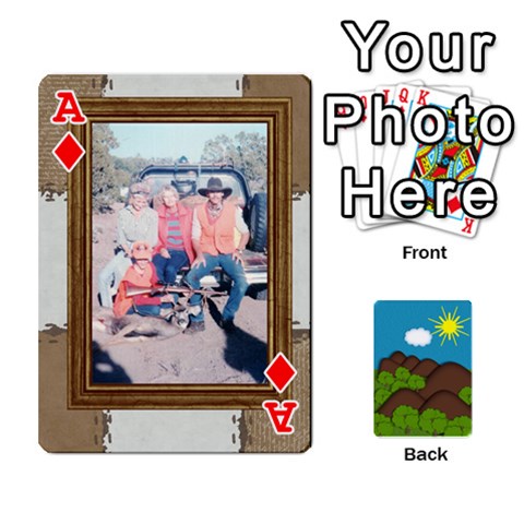 Ace Family Cards By Cassie White Front - DiamondA