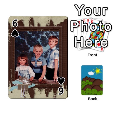 Family Cards By Cassie White Front - Spade6