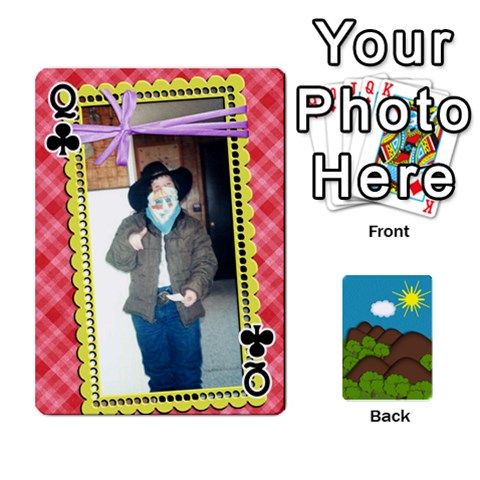 Queen Family Cards By Cassie White Front - ClubQ