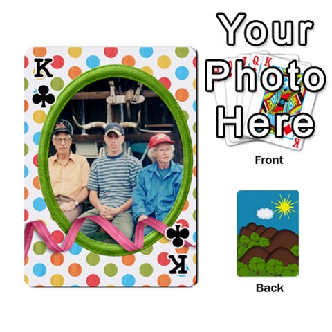 King Family Cards By Cassie White Front - ClubK
