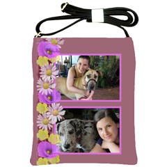 Purple Poppy Shoulder Sling Bag Purple Poppy Shoulder Sling Bag