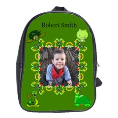  Green School bag large - School Bag (Large)