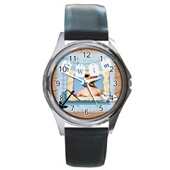 swim - Round Metal Watch