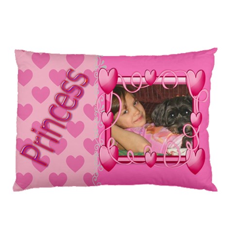 Princess Heart Pillow Case By Kim Blair 26.62 x18.9  Pillow Case