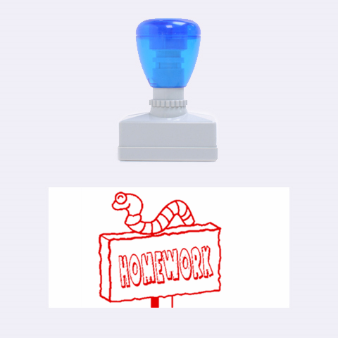 Homework Stamper By Malky 1.34 x0.71  Stamp