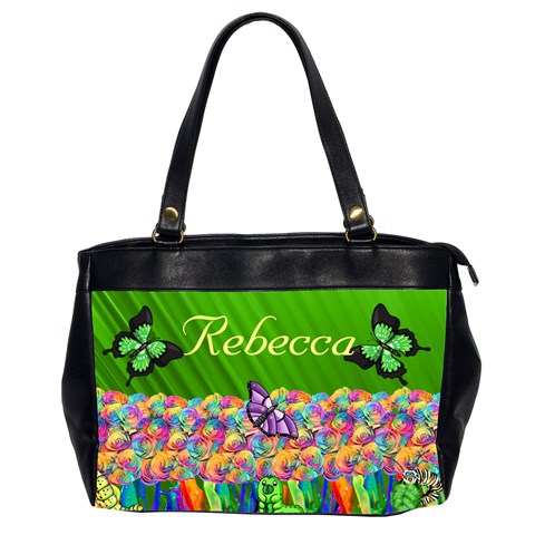 Rainbow Garden Oversize Handbag (2 Sides) By Kim Blair Front