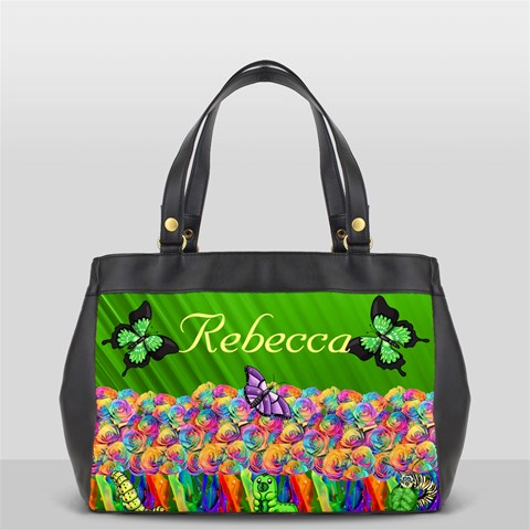 Rainbow Garden Oversize Handbag (2 Sides) By Kim Blair Back