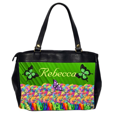 Rainbow Garden Oversize Handbag (2 Sides) By Kim Blair Back