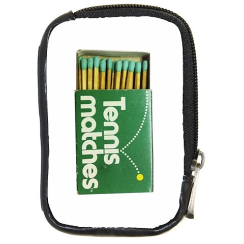 Tennis Matches Leather Camera Bag By Leandra Jordan Front