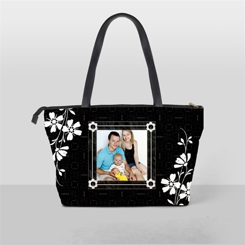 Black And White Classic Shoulder Handbag By Lil Back