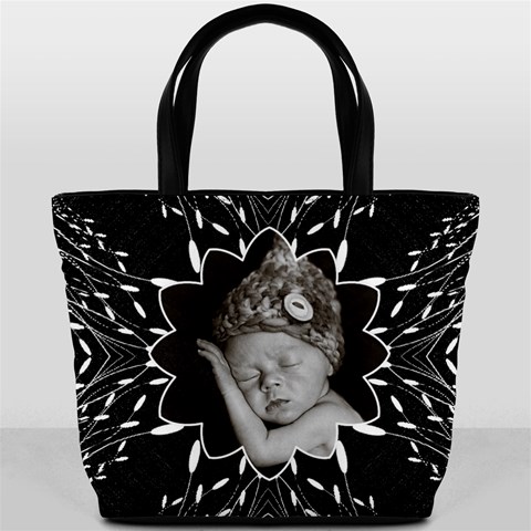 Fun Black And White Bucket Bag By Lil Front