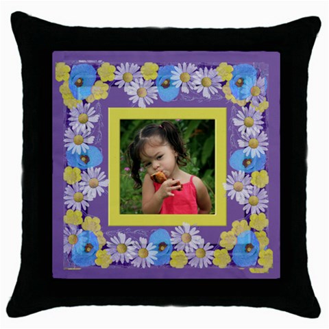 Precious Poppy Throw Pillow By Deborah Front
