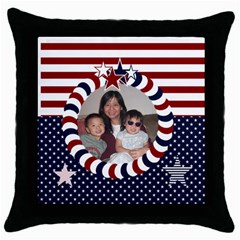 dan and din - Throw Pillow Case (Black)