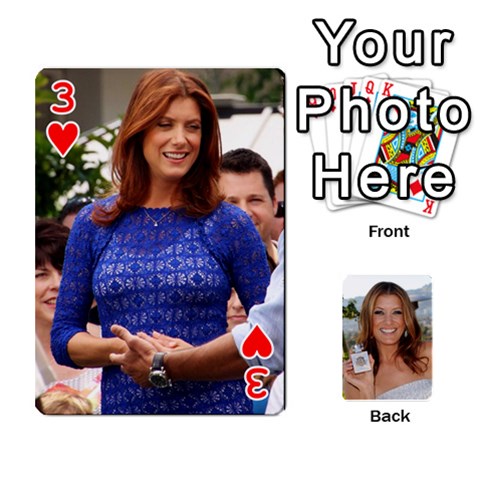 Kate Playing Cards By Karen Front - Heart3