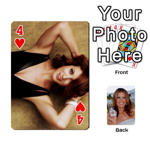 Kate Playing Cards By Karen Front - Heart4