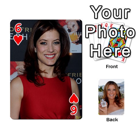 Kate Playing Cards By Karen Front - Heart6