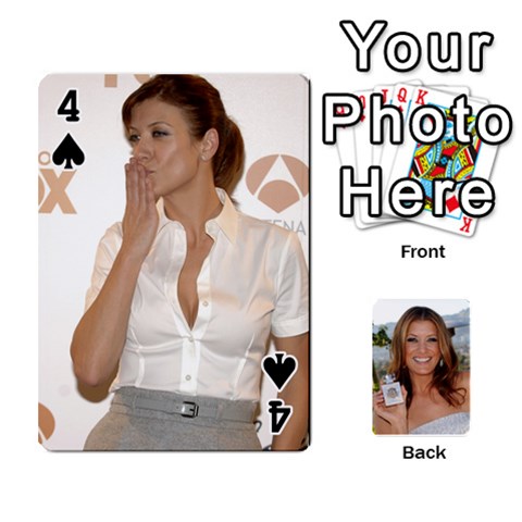 Kate Playing Cards By Karen Front - Spade4