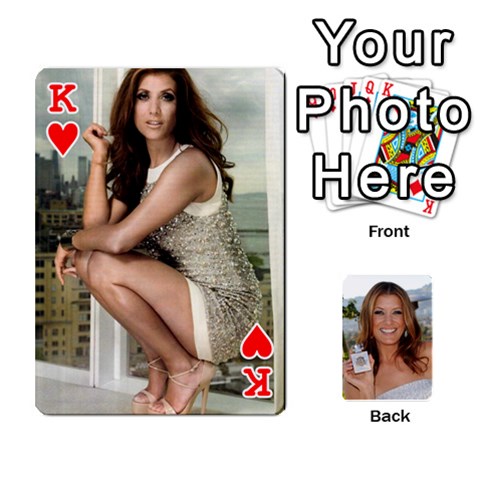 King Kate Playing Cards By Karen Front - HeartK