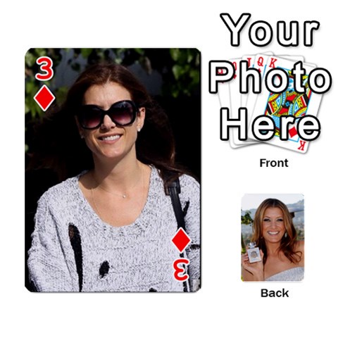 Kate Playing Cards By Karen Front - Diamond3
