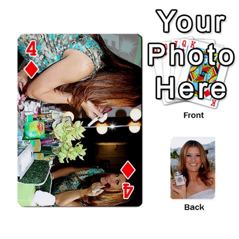 Kate Playing Cards By Karen Front - Diamond4
