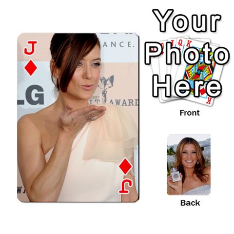 Jack Kate Playing Cards By Karen Front - DiamondJ