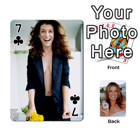 Kate Playing Cards By Karen Front - Club7