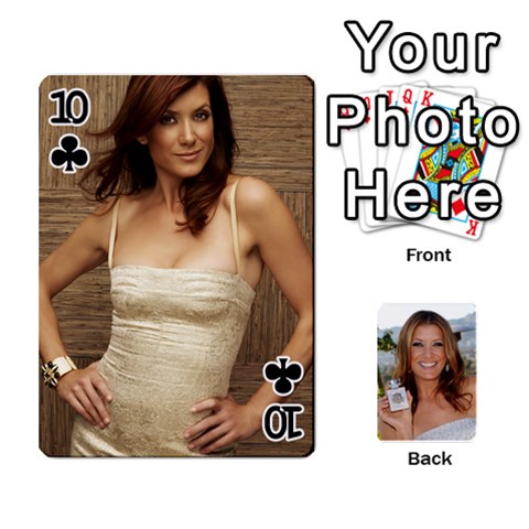 Kate Playing Cards By Karen Front - Club10