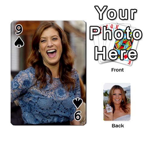 Kate Playing Cards By Karen Front - Spade9