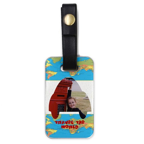 Travel The World Luggage Tag By Malky Front
