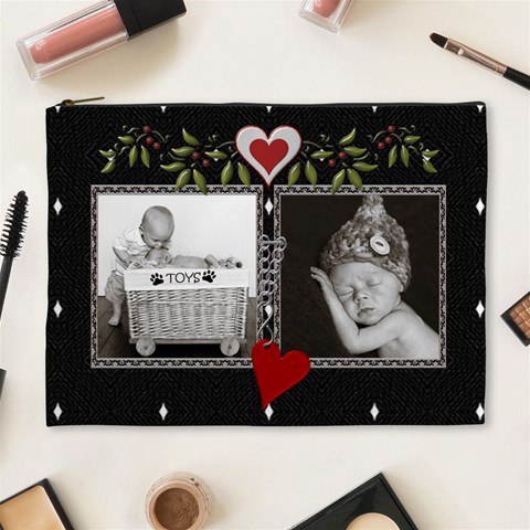 Double Framed Xl Cosmetic Case By Lil Front
