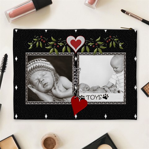 Double Framed Xl Cosmetic Case By Lil Back