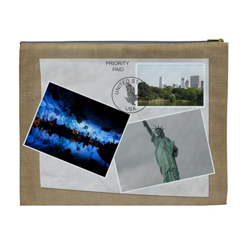 Usa Cosmetic Bag (xl) By Deborah Back