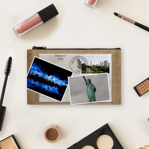 Usa Cosmetic Bag (small) By Deborah Front