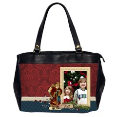 Christmas/Santa-Oversize Office Handbag (2 sides) Christmas/Santa-Oversize Office Handbag (2 sides)