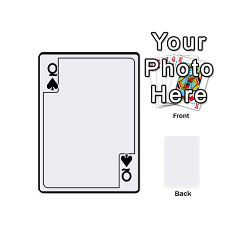 Queen Card Template By K Kaze Front - SpadeQ
