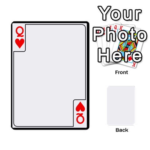 Queen Card Border Front - HeartQ