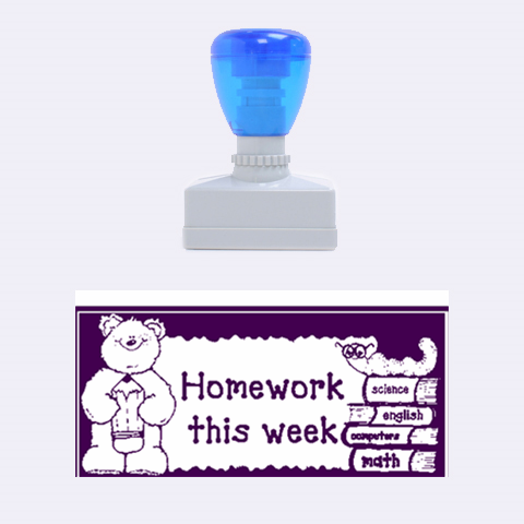 My Homework Stamper By Malky 1.34 x0.71  Stamp