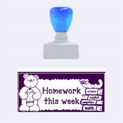 my homework stamper - Rubber Stamp (Medium)