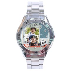 soccer - Stainless Steel Analogue Watch