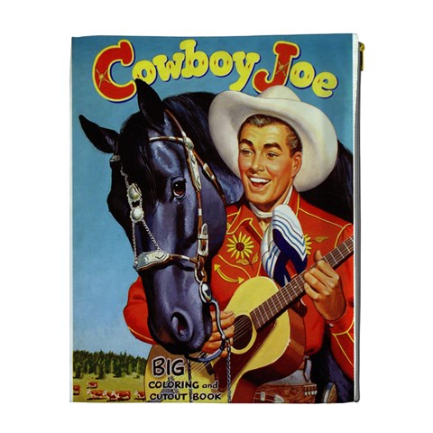 Cowboy Xlarge Cosmetic Case By Leandra Jordan Front