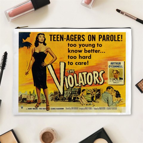 Violaters  Xlarge Cosmetic Case By Leandra Jordan Front