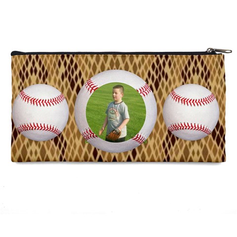 Baseball Pencil Case By Kim Blair Back