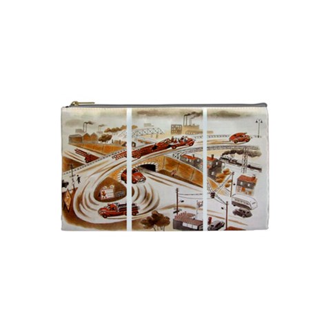 Cars Small Cosmetic Case By Leandra Jordan Front