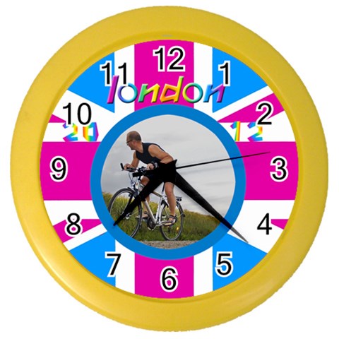 London Wall Clock By Deborah Front