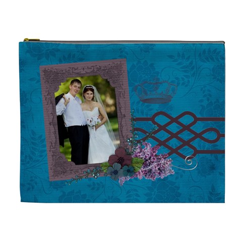 Royal/queen Cosmetic Bag (xl) By Mikki Front