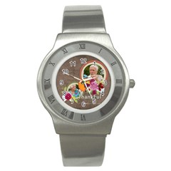 thank - Stainless Steel Watch