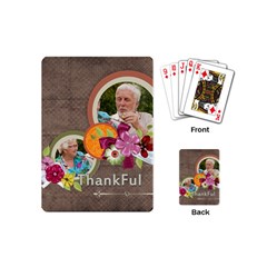 thank you - Playing Cards Single Design (Mini)