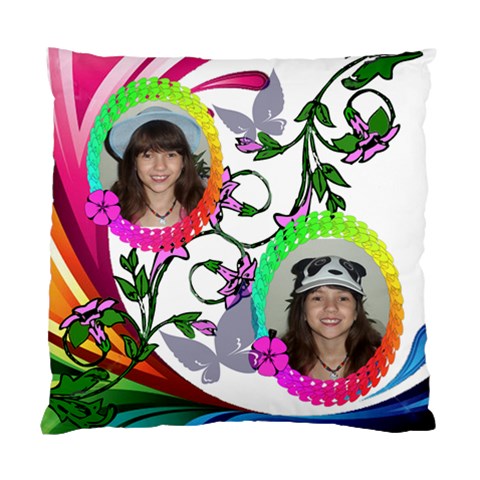 Color Wave Pillow Two Sides By Kim Blair Front